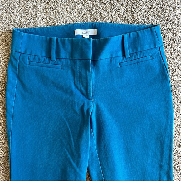 Bright Blue LOFT Riviera Pant Marisa Cut 2 Petite - Picture 1 of 7